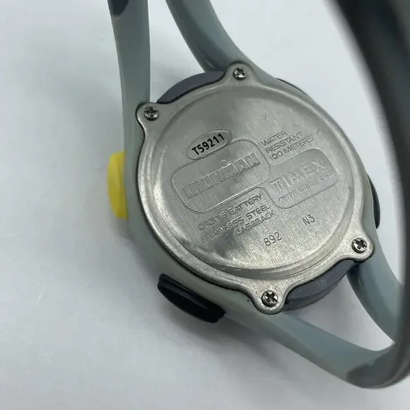 X11 TIMEX Ironman Triathlon TT 892 Sport LCD Silver Baby Blue Ladies Untested - Picture 3 of 3